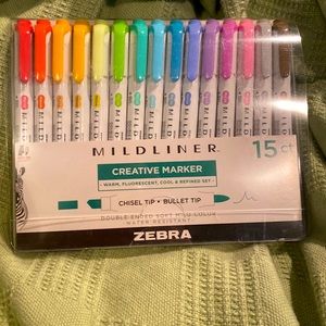New Mildliner 15 count Creative Markers.